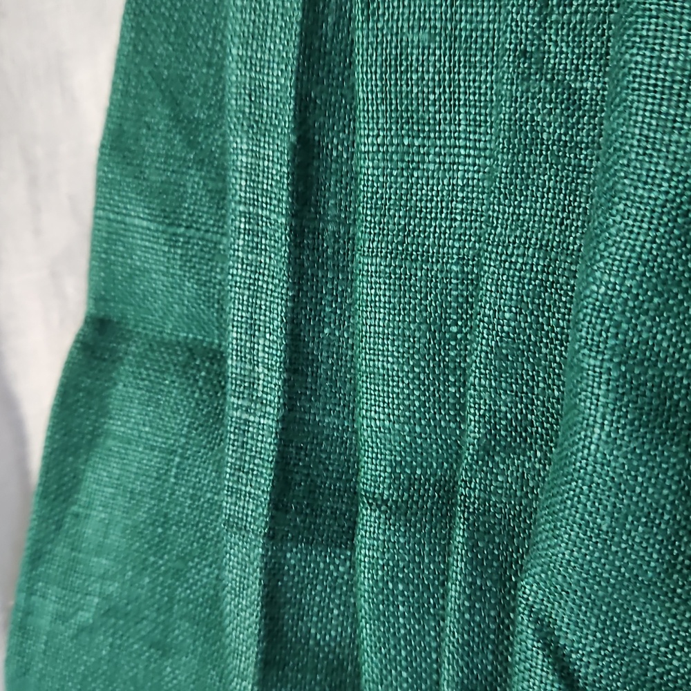 Vintage NEW 6 Pc Linen Luxurious Forest Green Dining Napkin Table Linen 15 "X 15